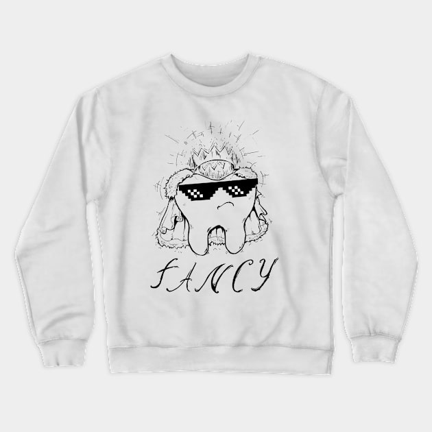 Fancy Tooth Crewneck Sweatshirt by Itselfsearcher